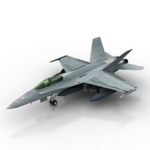 Free Airplane HORNET N19 3D model for 3ds Max Library Download